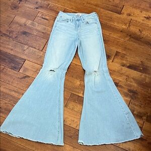 Shyanne Light Blue Flared Women Jeans